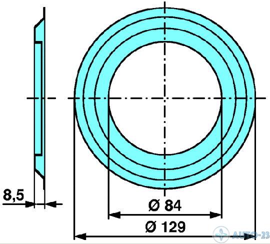 Кольцо маслозащитное чертеж